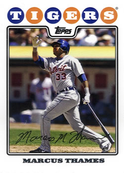 2008 Topps #641 Marcus Thames Front