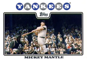 2008 Topps #7 Mickey Mantle Front