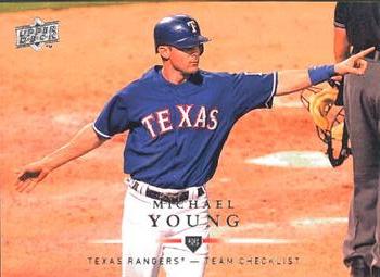 2008 Upper Deck #372 Michael Young Front