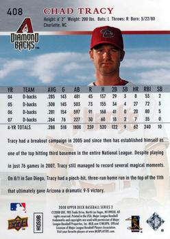 2008 Upper Deck #408 Chad Tracy Back