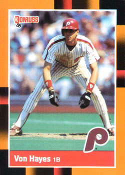 1988 Donruss Baseball's Best #128 Von Hayes Front
