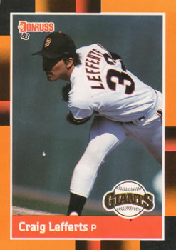 1988 Donruss Baseball's Best #330 Craig Lefferts Front