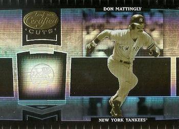 2004 Leaf Certified Cuts #236 Don Mattingly Front