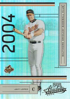 2004 Playoff Absolute Memorabilia #31 Javy Lopez Front
