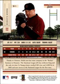 2004 Playoff Absolute Memorabilia #91 Roger Clemens Back