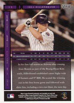 2004 Playoff Honors #13 Shea Hillenbrand Back