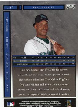 2004 Playoff Honors #187 Fred McGriff Back