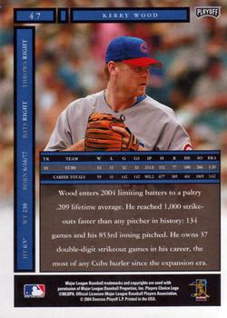 2004 Playoff Honors #47 Kerry Wood Back
