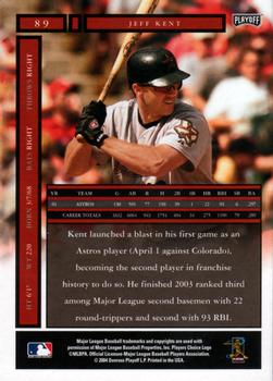 2004 Playoff Honors #89 Jeff Kent Back