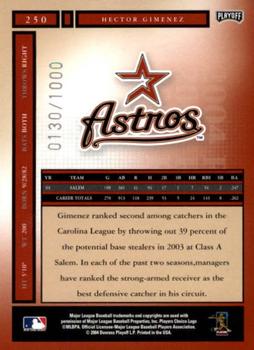 2004 Playoff Honors #250 Hector Gimenez Back