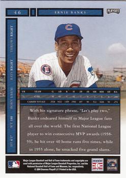 2004 Playoff Honors #46 Ernie Banks Back