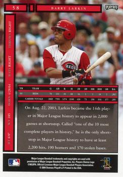 2004 Playoff Honors #58 Barry Larkin Back