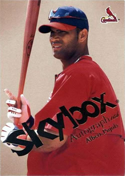 2004 SkyBox Autographics #1 Albert Pujols Front