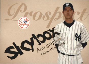 2004 SkyBox Autographics #80 Chien-Ming Wang Front