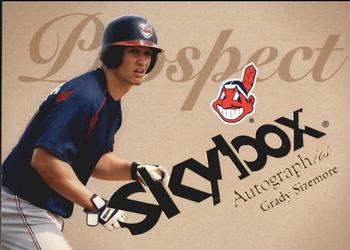2004 SkyBox Autographics #97 Grady Sizemore Front