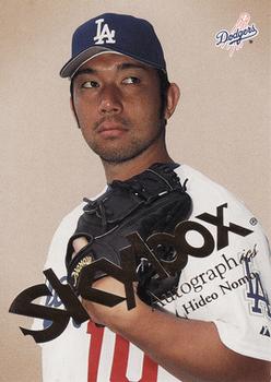 2004 SkyBox Autographics #45 Hideo Nomo Front