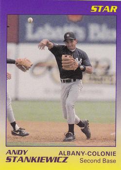 1989 Star Albany-Colonie Yankees #19 Andy Stankiewicz Front