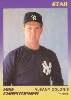 1989 Star Albany-Colonie Yankees #4 Mike Christopher Front