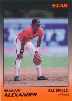 1989 Star Bluefield Orioles #2 Manny Alexander Front