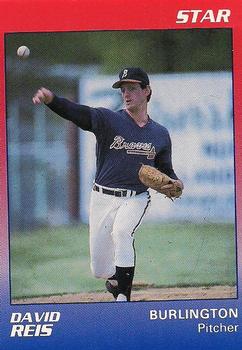 1989 Star Burlington Braves #18 David Reis Front