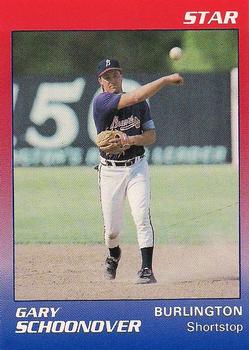 1989 Star Burlington Braves #20 Gary Schoonover Front