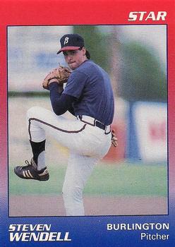 1989 Star Burlington Braves #24 Steven Wendell Front