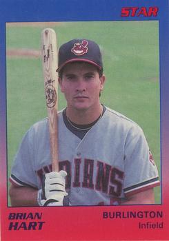 1989 Star Burlington Indians #12 Brian Hart Front