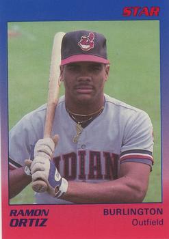 1989 Star Burlington Indians #19 Ramon Ortiz Front