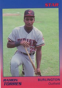 1989 Star Burlington Indians #24 Ramon Torres Front