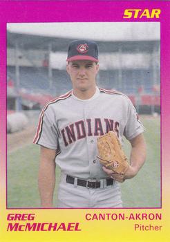 1989 Star Canton-Akron Indians #16 Greg McMichael Front