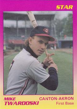 1989 Star Canton-Akron Indians #21 Mike Twardoski Front