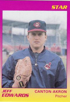 1989 Star Canton-Akron Indians #4 Jeff Edwards Front