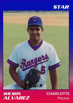 1989 Star Charlotte Rangers #1 Wilson Alvarez Front