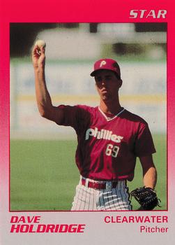 1989 Star Clearwater Phillies #11 David Holdridge Front