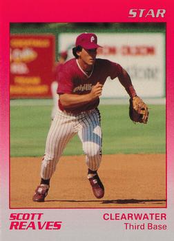 1989 Star Clearwater Phillies #18 Scott Reaves Front