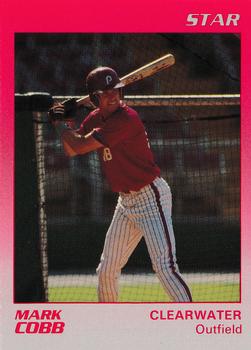 1989 Star Clearwater Phillies #7 Mark Cobb Front