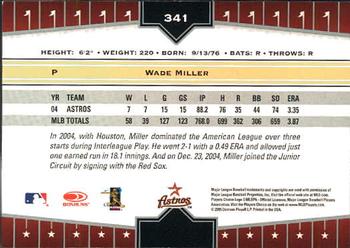 2005 Donruss Champions #341 Wade Miller Back