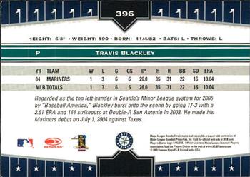 2005 Donruss Champions #396 Travis Blackley Back