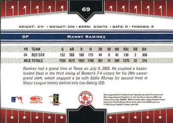 2005 Donruss Champions #69 Manny Ramirez Back