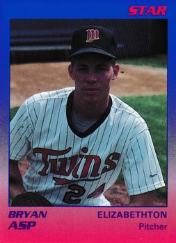 1989 Star Elizabethton Twins #1 Bryan Asp Front