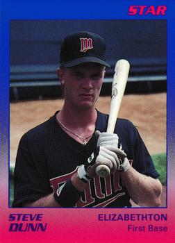 1989 Star Elizabethton Twins #7 Steve Dunn Front