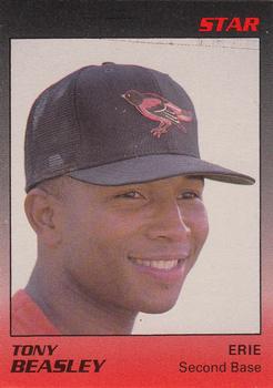 1989 Star Erie Orioles #1 Tony Beasley Front
