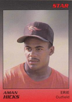1989 Star Erie Orioles #7 Aman Hicks Front