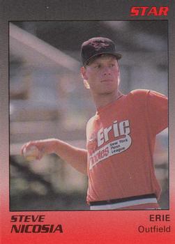 1989 Star Erie Orioles #15 Steve Nicosia Front