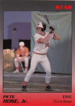 1989 Star Erie Orioles #22 Pete Rose, Jr. Front