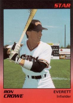 1989 Star Everett Giants #5 Ron Crowe Front
