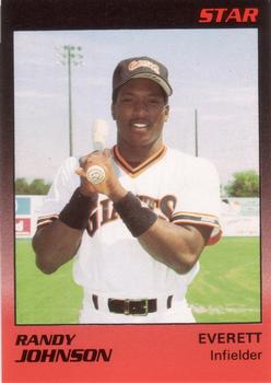 1989 Star Everett Giants #16 Randy Johnson Front