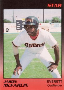 1989 Star Everett Giants #28 Jason McFarlin Front