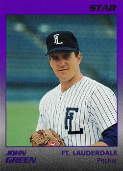 1989 Star Ft. Lauderdale Yankees #7 John Green Front