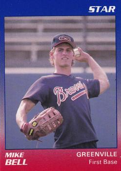 1989 Star Greenville Braves #3 Mike Bell Front